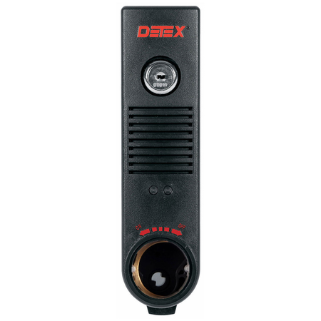 DETEX Stand Alone Surface Mount Alarm, Exit Alarm, Black EAX-500W BLACK